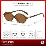 Breaksun Retro Oval Sunglasses - 90s Vintage Style