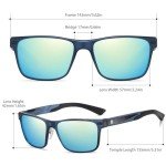 Men's Vintage Polarized Aluminum Frame Sunglasses 8207