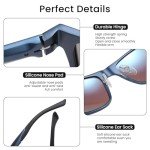 Men's Vintage Polarized Aluminum Frame Sunglasses 8207