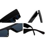 Trendy Retro Polarized Black Designer Sunglasses