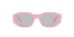 Versace Pink Frame Sunglasses with Grey Lenses