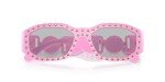 Versace Pink Frame Sunglasses with Grey Lenses
