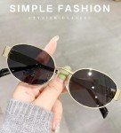 Trendy Retro Oval Sunglasses for Men and Women
