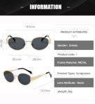 Trendy Retro Oval Sunglasses for Men and Women