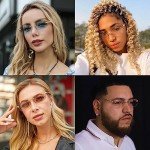 Trendy Gold Rimless Rectangle Sunglasses for All