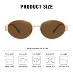 Stylish Oval Sunglasses for Women – 2 Pack