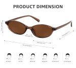 FEISEDY Retro Cat Eye Sunglasses for Women