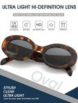 Chic Leopard Gradient Oval Sunglasses for Women