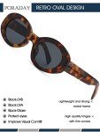 Chic Leopard Gradient Oval Sunglasses for Women