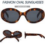 Chic Leopard Gradient Oval Sunglasses for Women