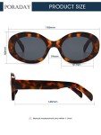 Chic Leopard Gradient Oval Sunglasses for Women