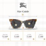 Burberry Elsa Rectangular Sunglasses with Eyewear Kit