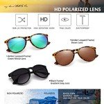 Trendy Vintage Round Polarized Mirrored Sunglasses