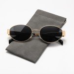 Trendy Retro Oval Sunglasses with UV400 Protection