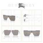 Burberry Rectangular Sunglasses for Men with Eyewear Kit