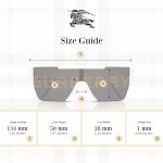 Burberry Rectangular Sunglasses for Men with Eyewear Kit