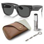 Ray-Ban RB0840S Mega Wayfarer Square Sunglasses Bundle