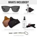 Ray-Ban RB0840S Mega Wayfarer Square Sunglasses Bundle