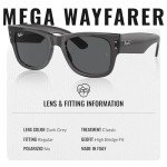 Ray-Ban RB0840S Mega Wayfarer Square Sunglasses Bundle