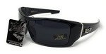 Locs Men's Black Rectangular 63mm Sunglasses