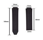 AnSettle Black Silicone Watch Strap for Hublot