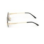 Trendy Gold Wire Frame Rimless Sunglasses for All