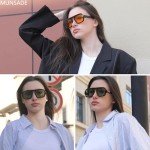 MUNSADE Stylish Vintage Square Aviator Sunglasses Set
