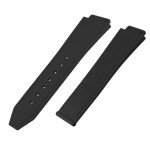 Stylish Black Red Leather Watch Band Replacement