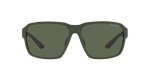 Armani Exchange Men's Matte Olive Square Sunglasses
