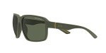 Armani Exchange Men's Matte Olive Square Sunglasses