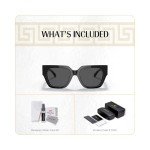 Versace Square Sunglasses with Designer Eyewear Kit