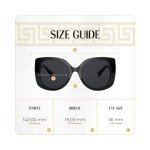 Versace VE4387 Black Rectangle Sunglasses + iWear Kit