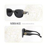 Versace VE4387 Black Rectangle Sunglasses + iWear Kit