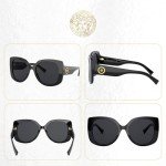 Versace VE4387 Black Rectangle Sunglasses + iWear Kit