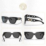 Versace Square Sunglasses with Designer Eyewear Kit