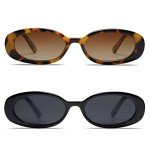 VANLINKER Polarized Retro Oval Sunglasses VL9580