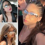 Trendy Rimless Y2K Shield Sunglasses for All