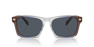 COACH Men's Universal Fit Square Sunglasses - Pecan Blue