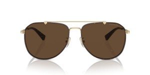 COACH Men's HC7164 Light Gold Aviator Sunglasses