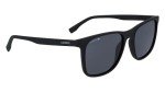 Lacoste Men's Black Rectangular Sunglasses 55mm