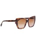 Burberry BE4366 Sunglasses, Top Check/Havana, Brown Gradient