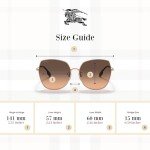 Burberry Rose Gold Gradient Sunglasses for Women