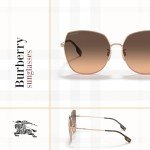 Burberry Rose Gold Gradient Sunglasses for Women