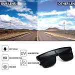 Unisex Fashion Mirrored Sunglasses - UV400 B2996 Black