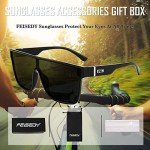 Unisex Fashion Mirrored Sunglasses - UV400 B2996 Black