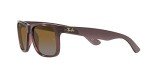 Ray-Ban Justin Rectangular Sunglasses, Dark Brown Gradient