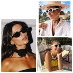 Milramtob Retro Cat Eye Sunglasses for Women