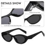 Milramtob Retro Cat Eye Sunglasses for Women