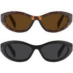 Milramtob Retro Cat Eye Sunglasses for Women