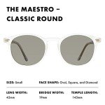 Prive Revaux Maestro Polarized Round Sunglasses - Yellow